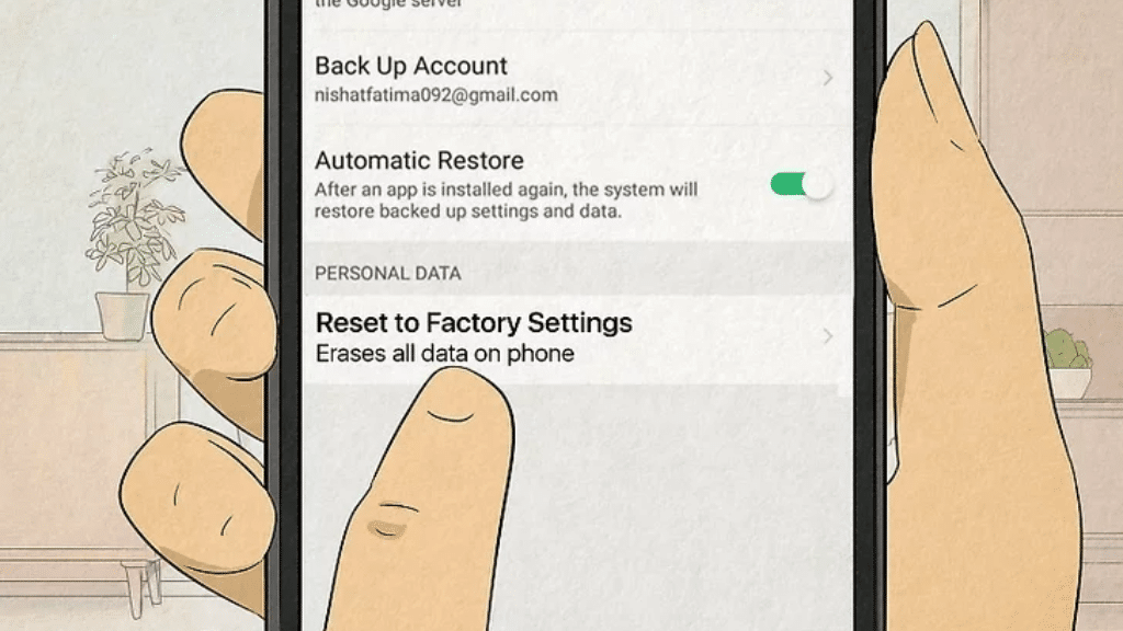 factory reset
