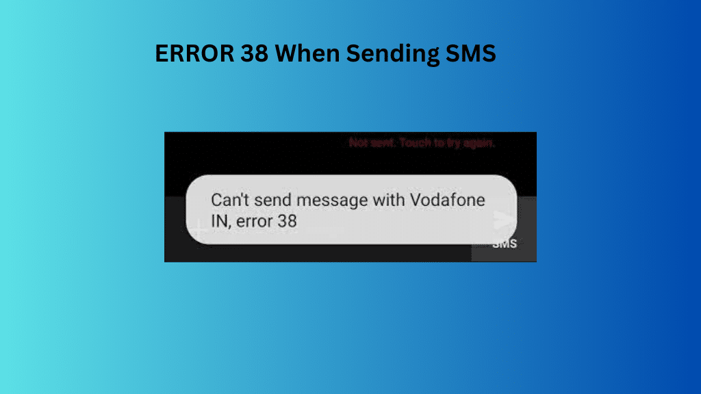 error 38 when sending sms