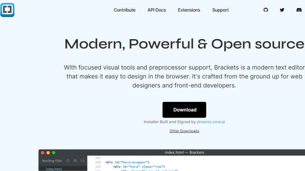 Brackets Text Editor