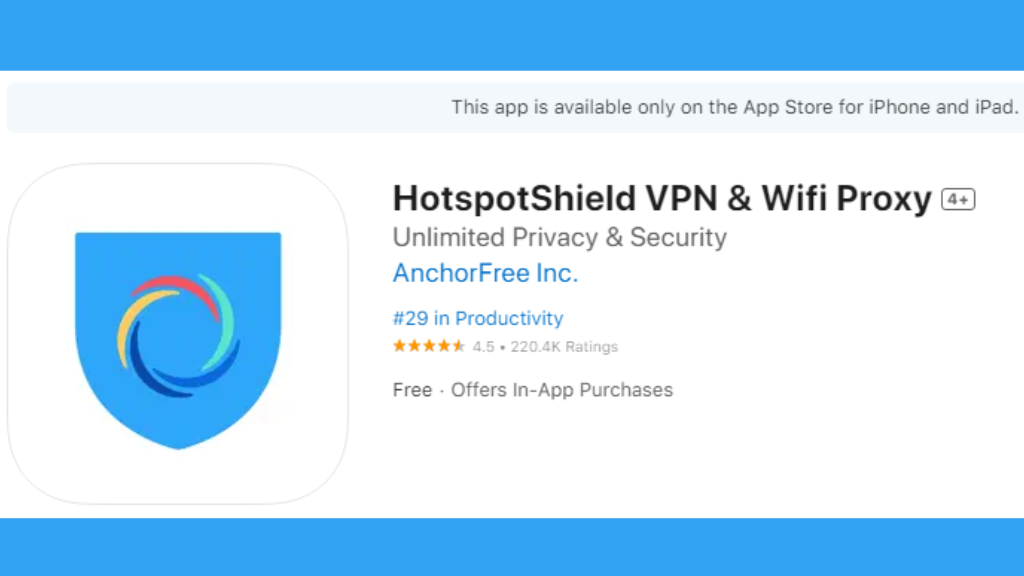 Hotspotshield vpn ios