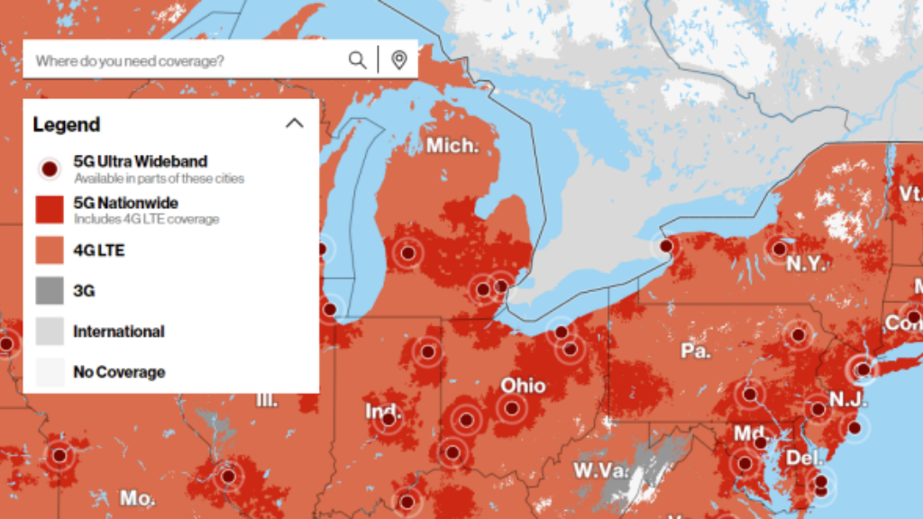 Verizon's Coverage and Roaming