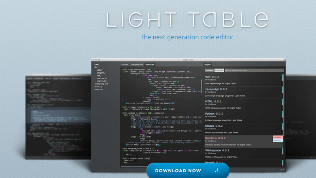 light table code editor